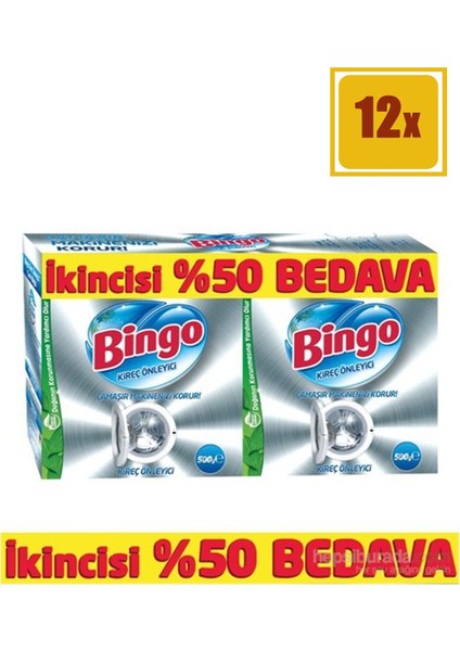 Kireç Önleyici 500 gr + 500 gr 12'li Set