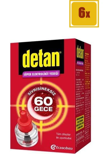 Süper Elektrolikit Yedek 60 Gece 6'lı Set