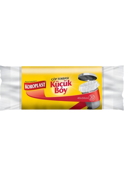 Küçük Boy Çöp Torbası 30'lu 40X50 cm 50'li Set