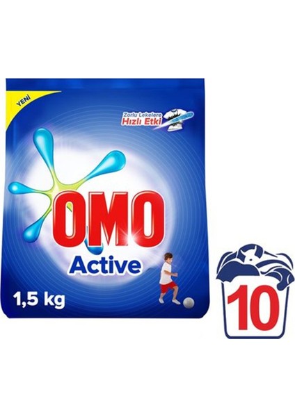 Matik Active 1,5 kg Toz Çamaşır Deterjanı 9'lu Set