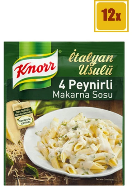 Peynirli 50 gr Makarna Sosu 12'li Set