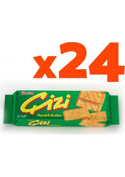 63 gr Çizi Kraker 24'lü Set
