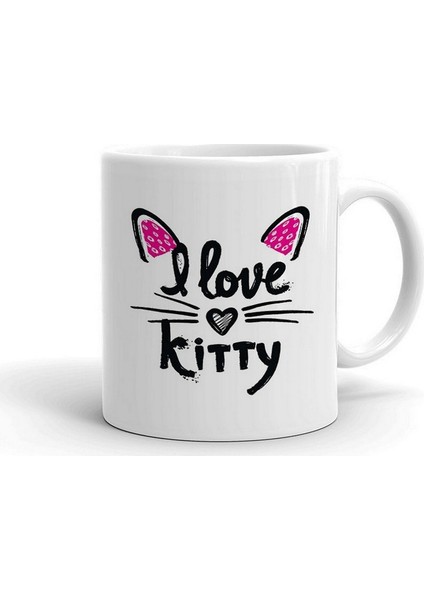 I Love Kitty Seramik Kupa