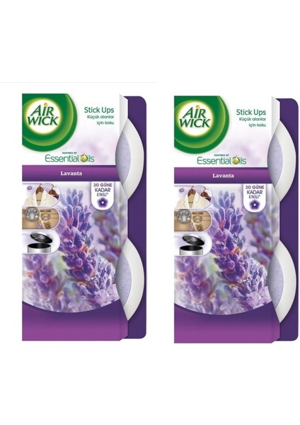 Oda Kokusu Stick Up Dekoratif Jel Lavanta*2 Adet