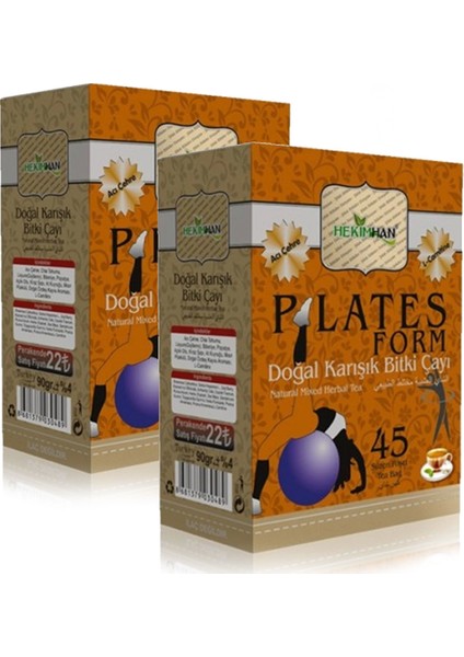 Pilates Plates Form Çayı - 45 Süzen Poşet x 2 Adet