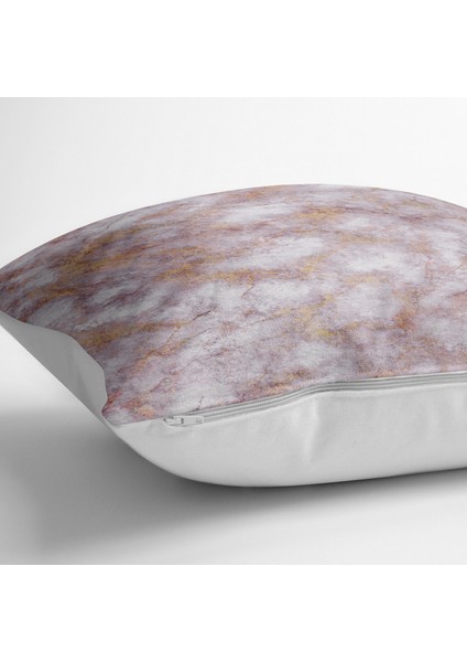 Pudra Renkli Mermer Desenli Dijital Baskılı Yer Minderi - 70 x 70 cm fiyatları