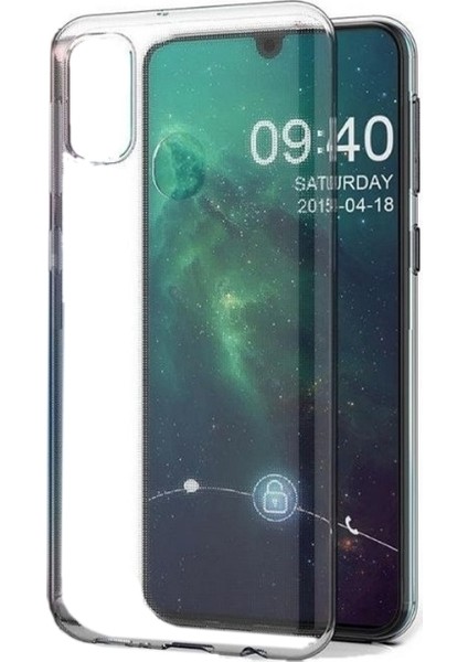 Samsung Galaxy M30S Kılıf Darbe Emici Süper Silikon Kılıf Şeffaf + Nano Ekran Koruyucu
