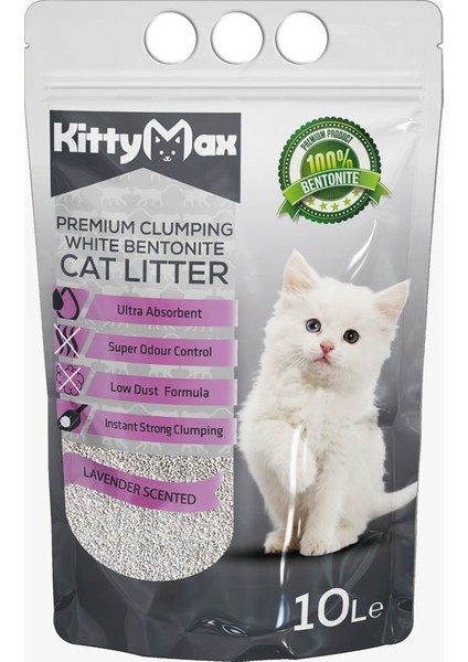 Lavanta Kokulu Bentonit Kedi Kumu 10 l