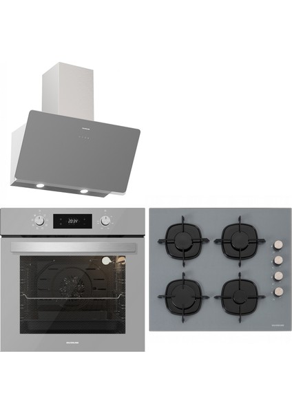 Gri Cam Ankastre Set Bo6504S01 - Cs5335S01 - 3457 Soho