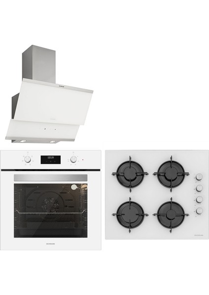 Beyaz Cam Ankastre Set Bo6502W01 - Cs5349W01 - 3420