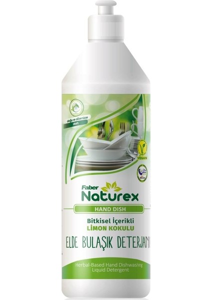 Naturex Hand Dish Elde Bulaşık Deterjanı (1l Şişe)