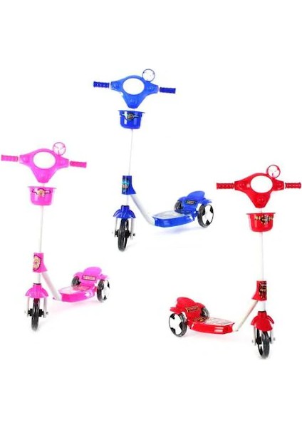 Üç Tekerlekli Scooter Silikon Tekerlekli Frenli fiyatları