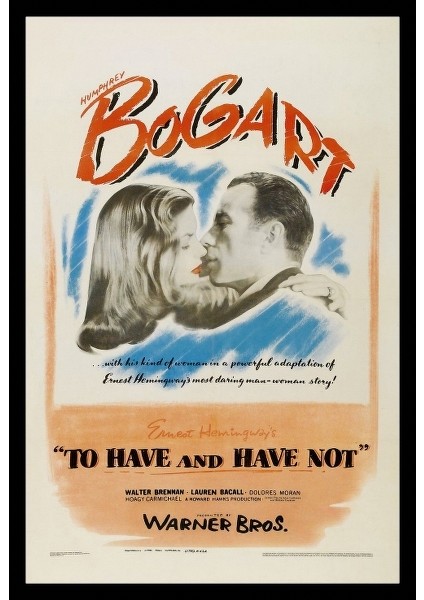 Bogart Film Afişi Fotoğraf Kanvas Tablo