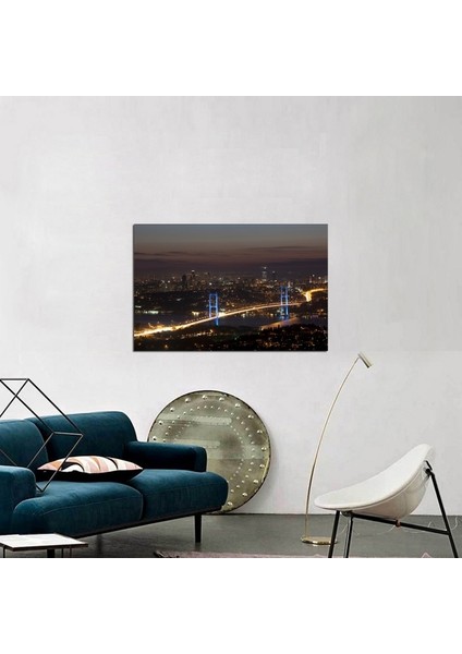İstanbul Boğaz Fotoğraf Kanvas Tablo
