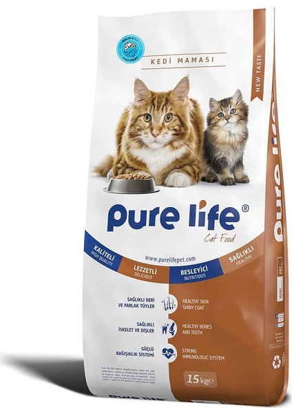 Pure Life Balıklı Yetişkin Kedi Maması 15 kg
SKT 13.09.2025