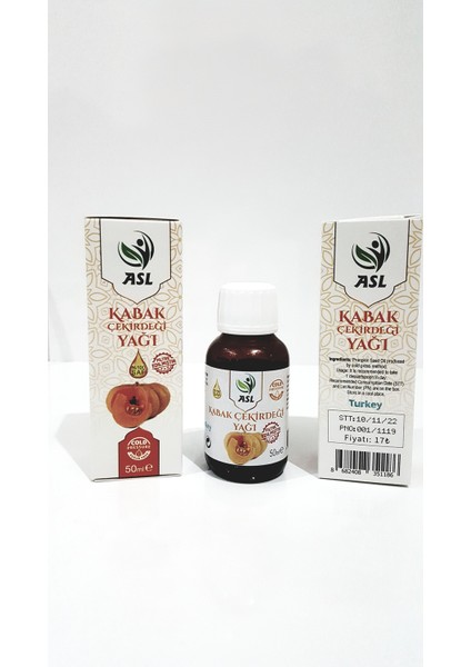 Asl Kabak Çekirdeği Yağı 50 ml