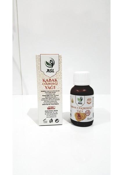 Asl Kabak Çekirdeği Yağı 50 ml