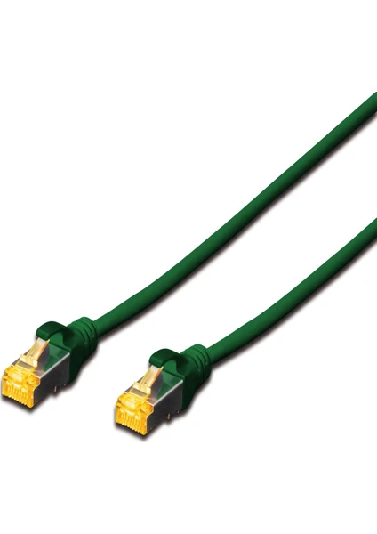 CAT 6A SFTP/PIMF (Pairs in metal foil) Patch Kablosu LSOH AWG 26 25 cm - Yeşil