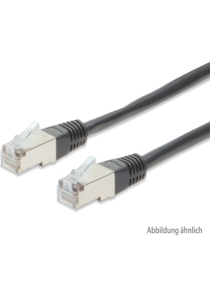 CAT.5e Crossover Patch Kablo S/STP Zırhlı AWG 26 5 m - Siyah