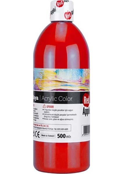 Red Apple  RA150-12 Akrilik Boya 500 g Kırmızı