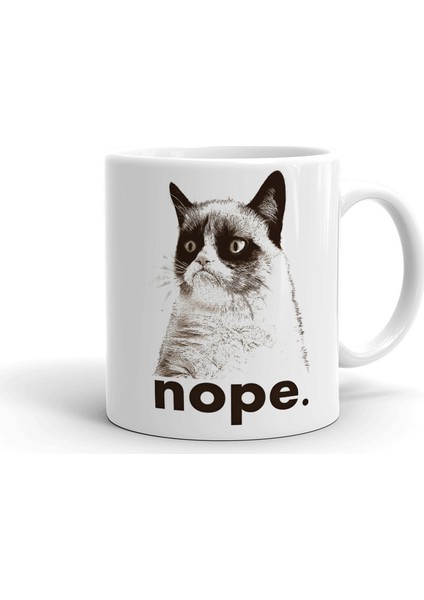 Grumpy Kedi Seramik Kupa Bardak