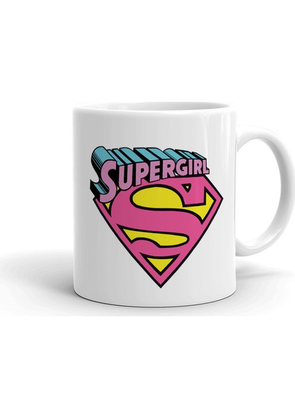 Supergirl Seramik Kupa Bardak