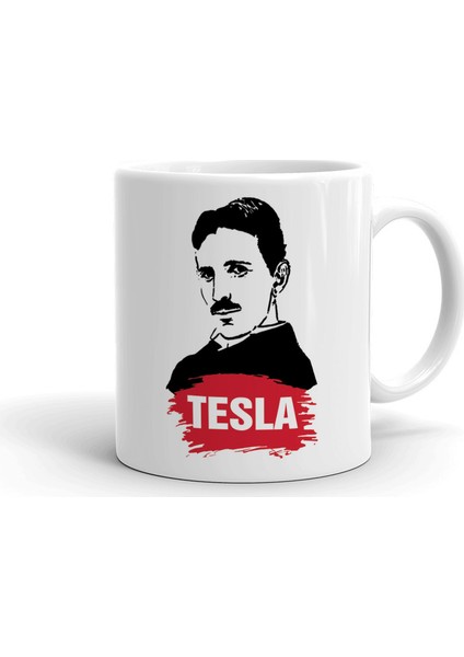 Tesla Tasarım Seramik Kupa Bardak
