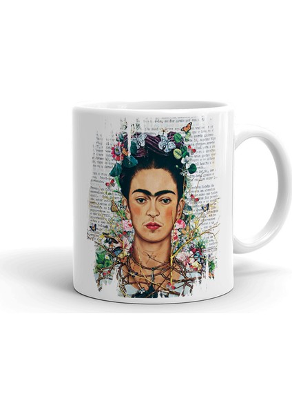 Frida Kahlo Seramik Kupa Bardak