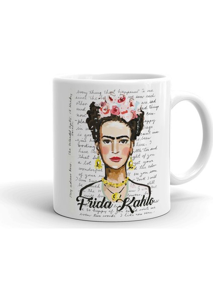 Frida Kahlo Seramik Kupa Bardak