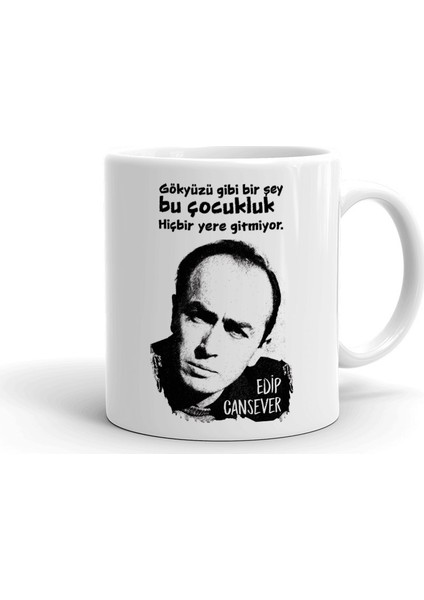 Edip Cansever Seramik Kupa Bardak