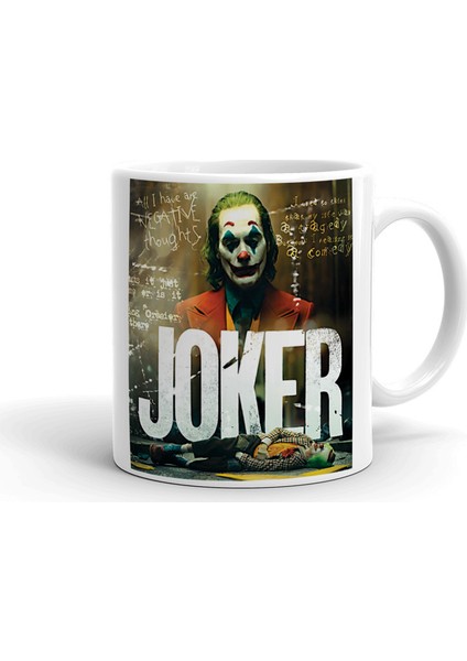 Joker Tasarım Seramik Kupa Bardak