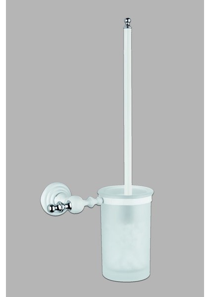 Artemis Beyaz Krom Klozet Fırçası