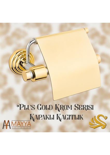 Plus Gold Krom Kapaklı Kağıtlık