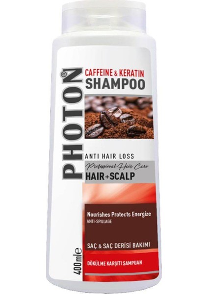 Plus Kafein ve Keratin Içerikli Şampuan 400 ml