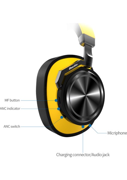 T6 Bluetooth 5.0 Kulaklık Sarı