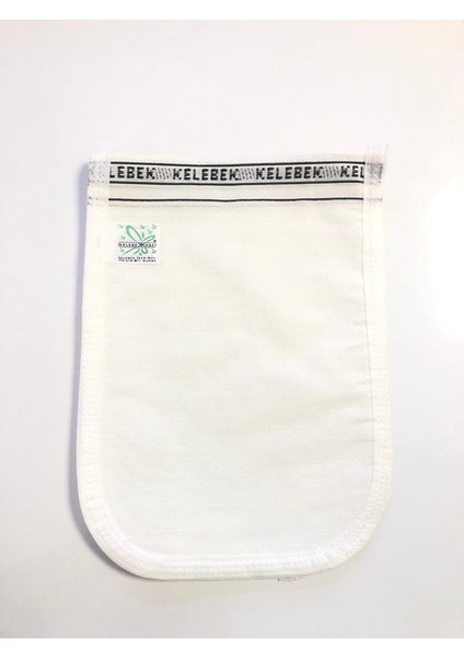162 Ince Kelebek Hamam ve Banyo Kesesi Beyaz
