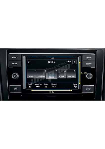 Volkswagen Passat 7 Inç Navigasyon Ekran Koruyucu Cam