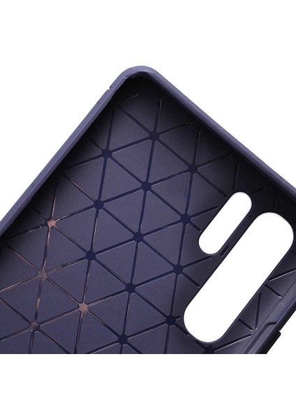 Huawei P30 Pro Kılıf Rugged Armor Darbe Emici Uzun Ömürlü Dayanıklı Parmak İzi Yapmaz Karbon Tasarım Negro Silikon Kapak