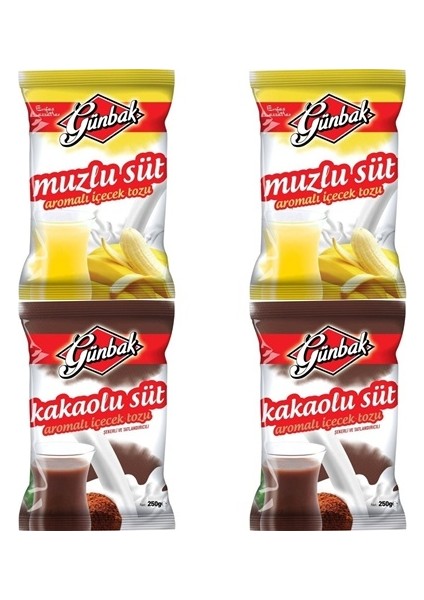 2 Muzlu Süt 2 Kakolu Süt 250 gr