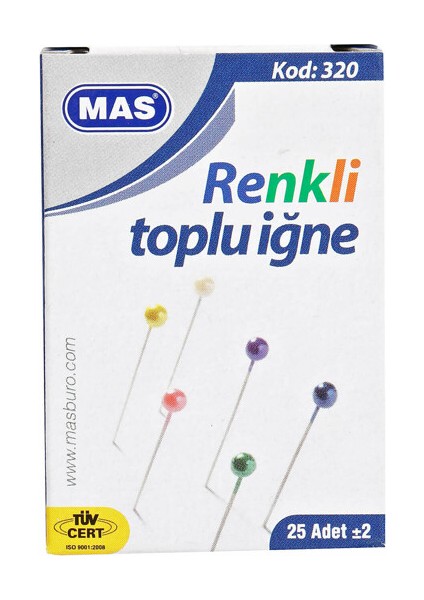 320 Renkli Başlı Toplu İğne