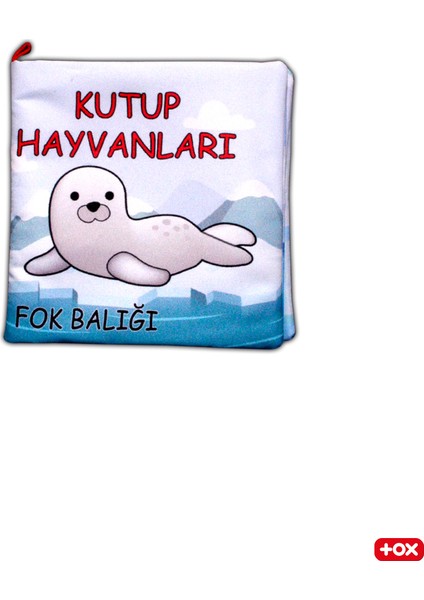 Kutup Hayvanları Kumaş Sessiz Kitap - Bez Kitap