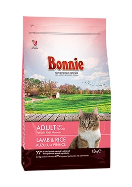 Kuzu Etli Yetişkin Kedi Maması 1,5 kg