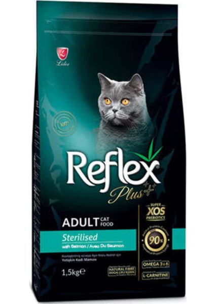 Plus Somonlu Kısırlaştırılmış Kedi Maması 1.5 Kg