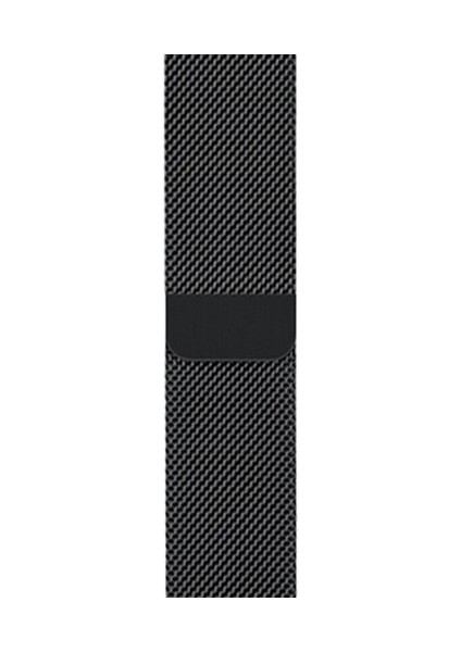 Apple Watch Uyumlu Seri 3-4-5-6-SE Premium 42-44 mm Metal Milano Kordon - Siyah fırsatları