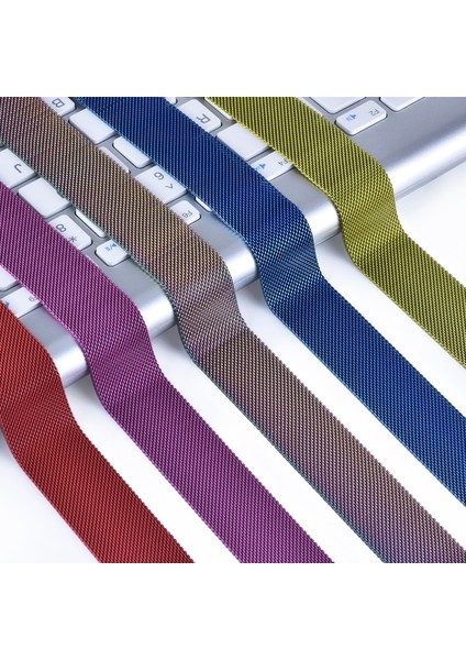 Apple Watch Uyumlu Seri 3-4-5-6-SE Premium 42-44 mm Metal Milano Kordon - Yeşil fırsatları