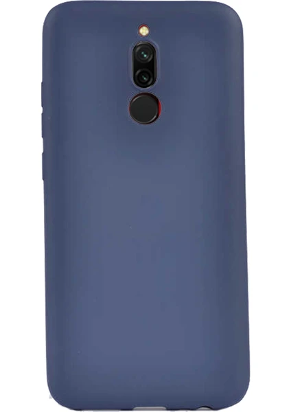 Case 4U Xiaomi Redmi 8 Kılıf Klasik Mat Renkli Yumuşak Premier Silikon Lacivert