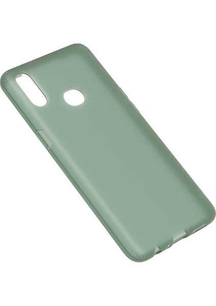 Case 4U Samsung Galaxy A10S Kılıf Mat Silikon Arka Kapak Odos Koyu Yeşil