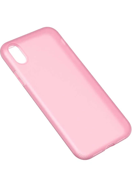 Case 4U Apple iPhone XR Kılıf Mat Silikon Arka Kapak Odos Rose Gold