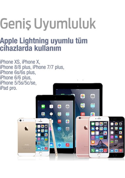 Apple iPhone Uyumlu Lightning Data Kablo Cl-10 - Beyaz