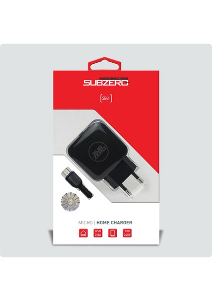 Micro USB Hızlı Şarj Aleti SG19/SG41 - Siyah